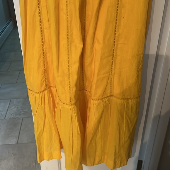 Maeve Arcadia Maxi Dress Size 10 Yellow NWT from Anthropologie - Picture 7 of 8